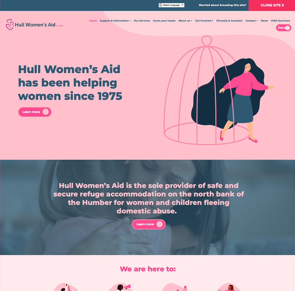 Hull Women's Aid website