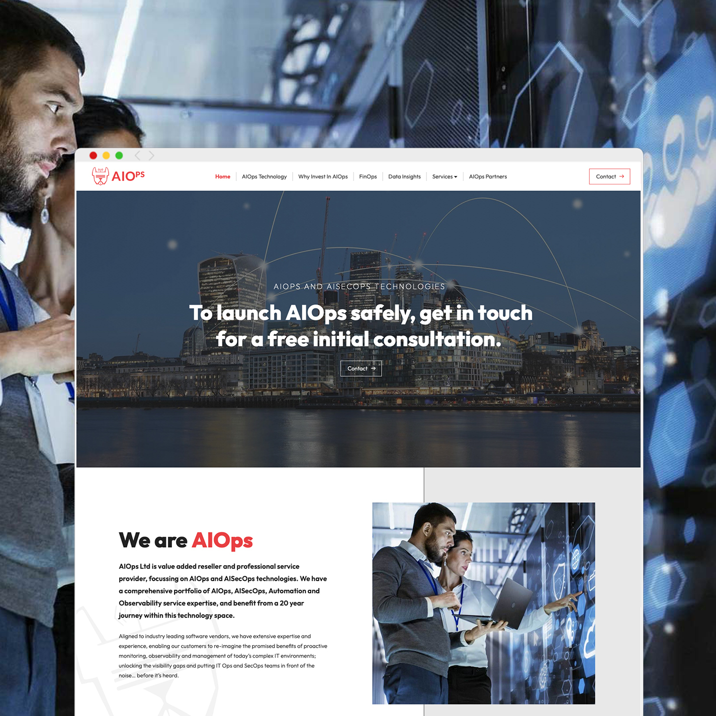 AIOps bespoke web design