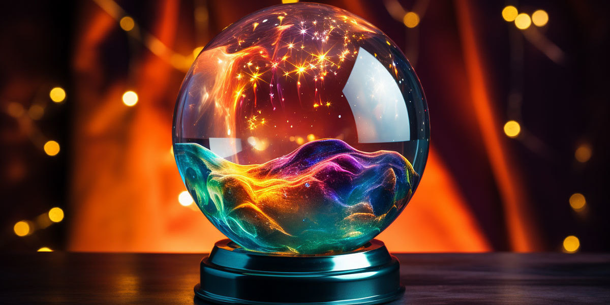 Crystal ball predicting the future of SEO