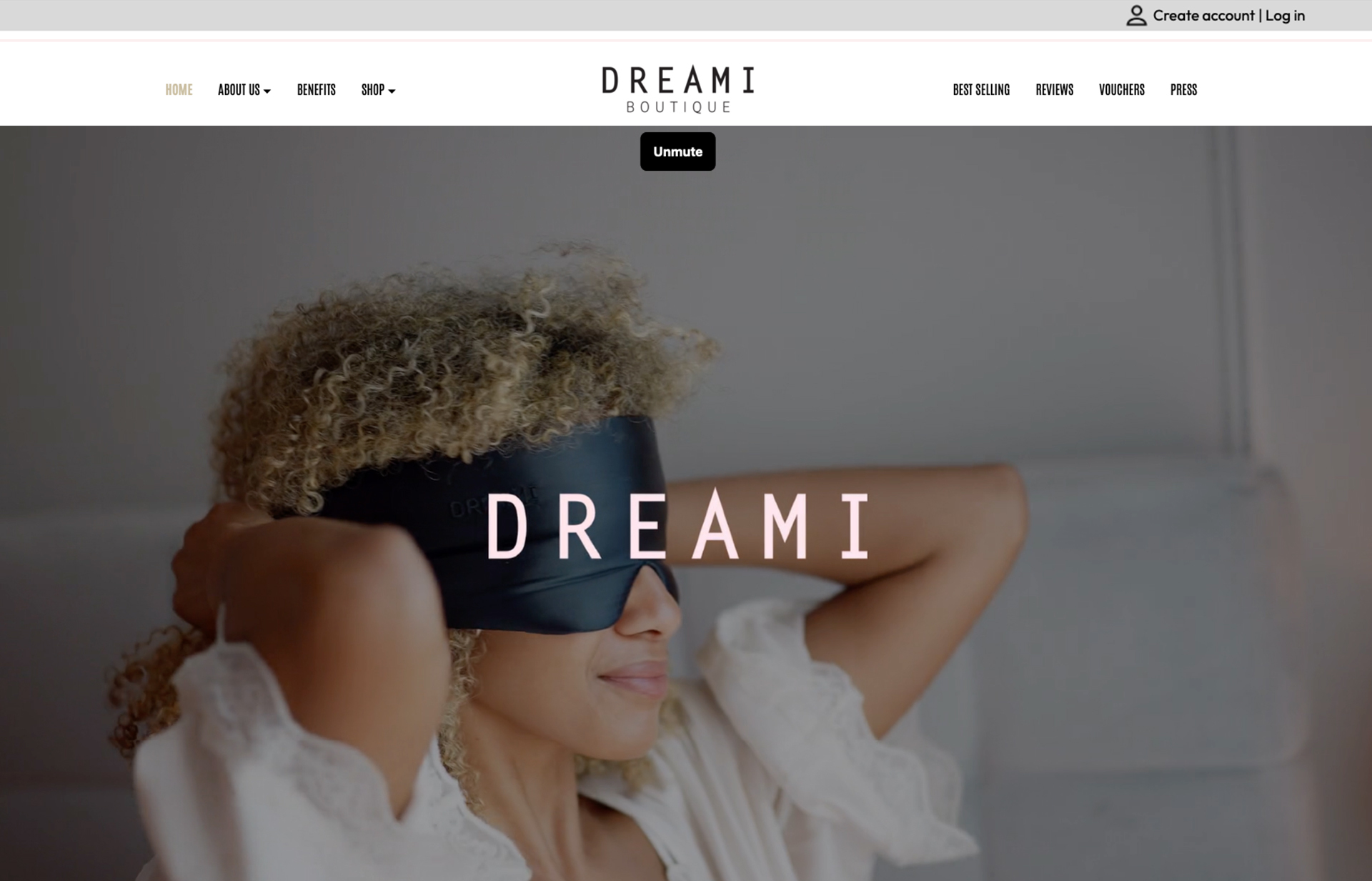 DREAMI bespoke Shop website
